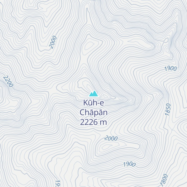 Map of Kūh-e Chāpān