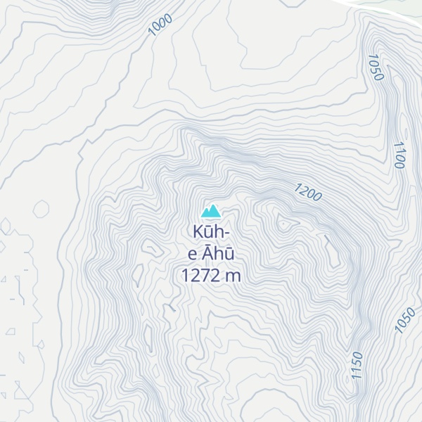 Map of Kūh-e Āhū