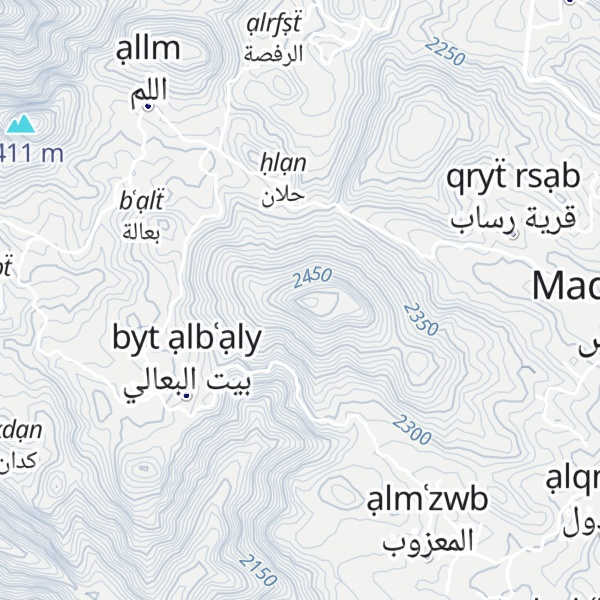 Map of Jabal Thamar