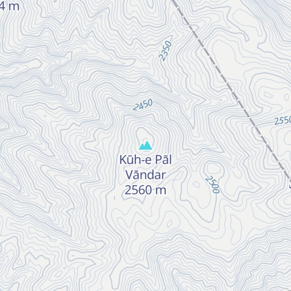 Map of Kūh-e Pāl Vāndar