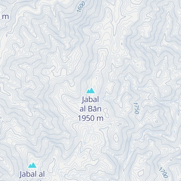 Map of Jabal al Bān