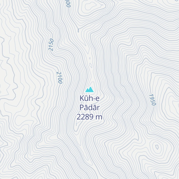 Map of Kūh-e Pādār