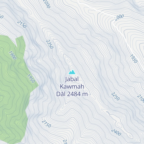 Map of Jabal Kawmah Dāl