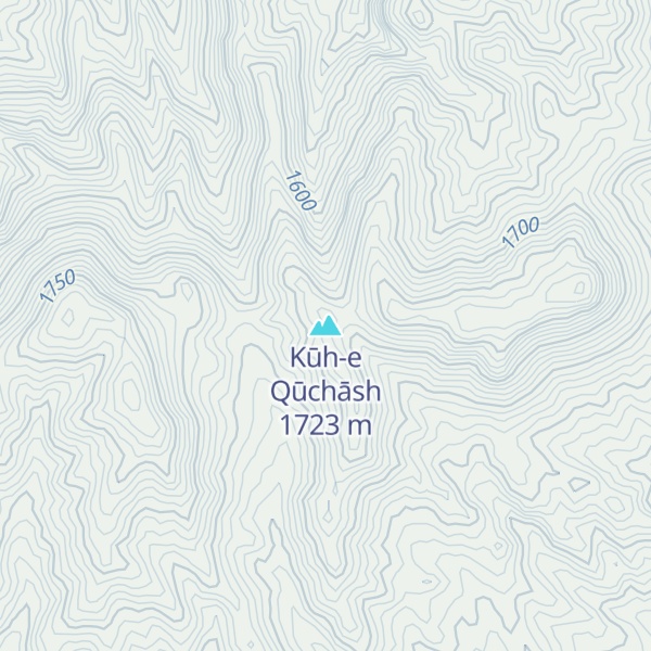 Map of Kūh-e Qūchāsh
