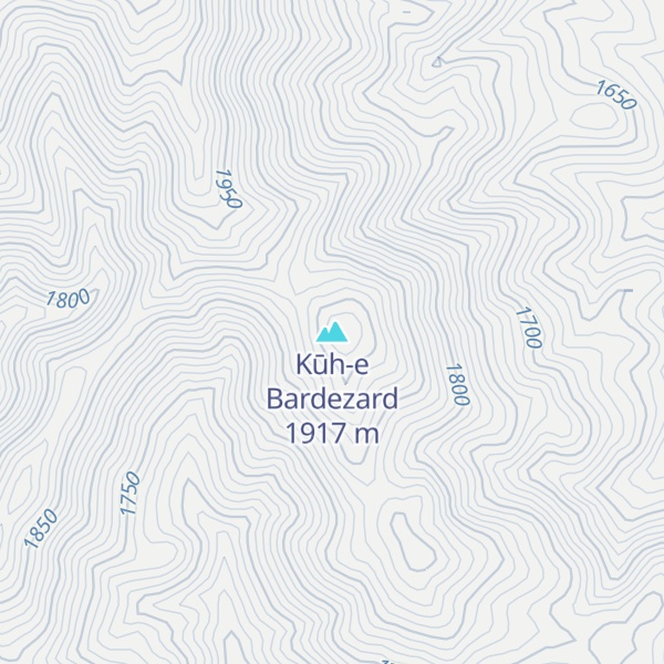 Map of Kūh-e Bardezard