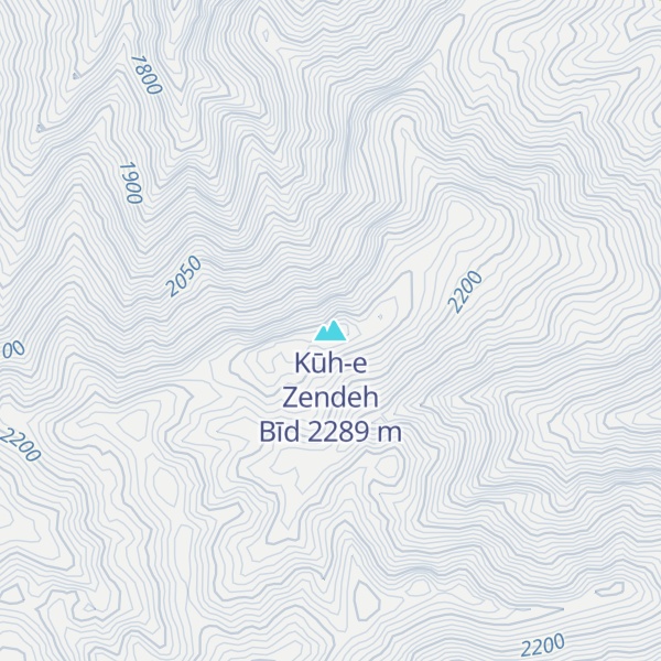 Map of Kūh-e Zendeh Bīd