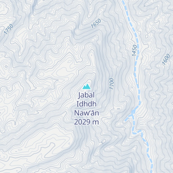 Map of Jabal Idhdh Naw‘ān