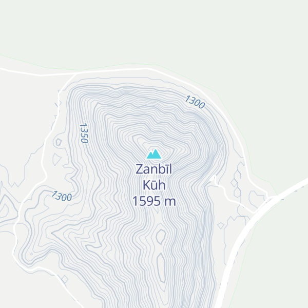 Map of Zanbīl Kūh