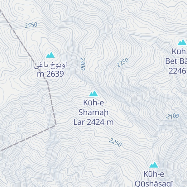 Map of Kūh-e Shamaḩ Lar