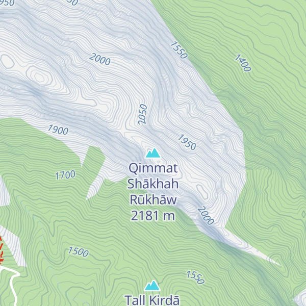 Map of Qimmat Shākhah Rūkhāw