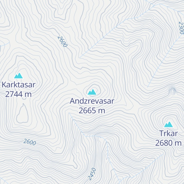 Map of Andzrevasar