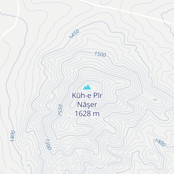 Map of Kūh-e Pīr Nāşer