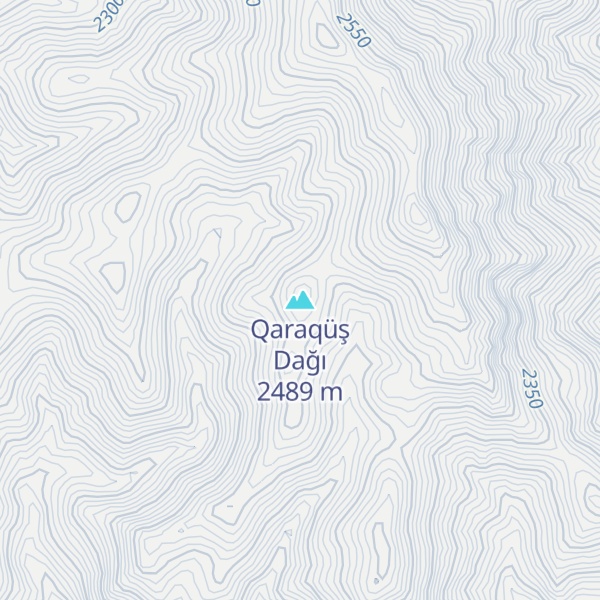 Map of Qaraqüş Dağı