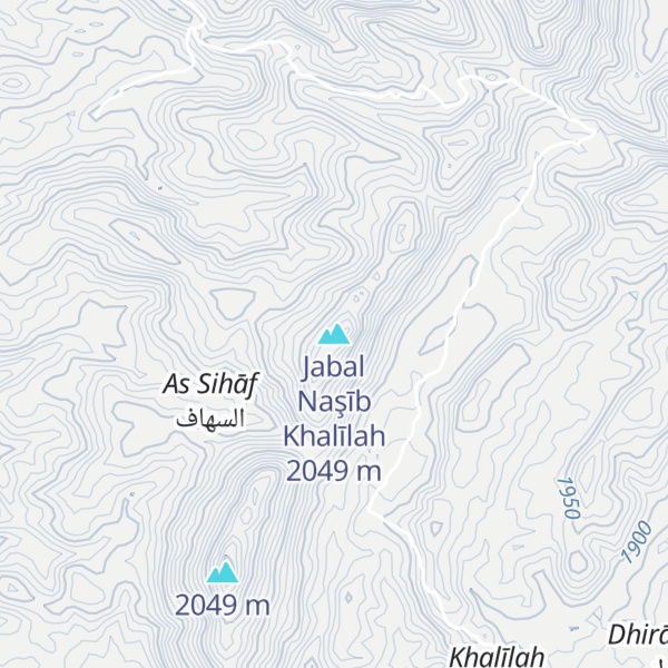 Map of Jabal Naşīb Khalīlah