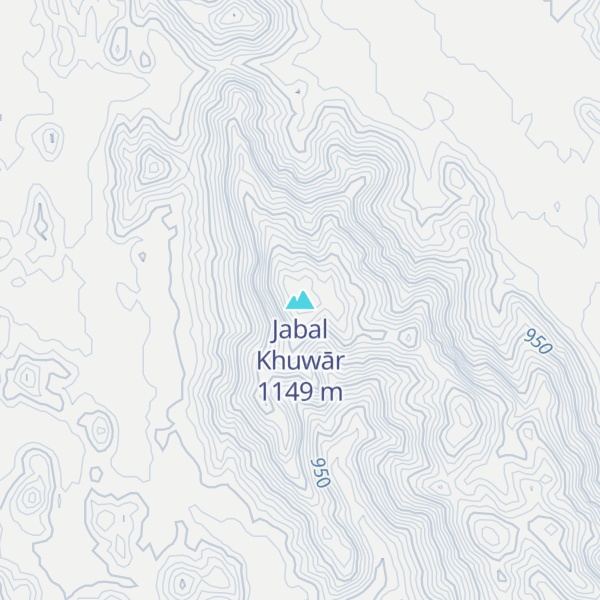Map of Jabal Khuwār
