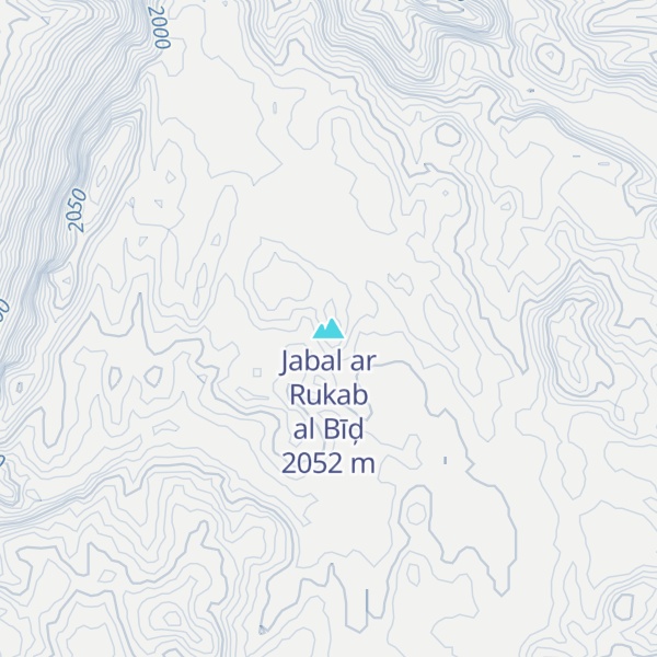 Map of Jabal ar Rukab al Bīḑ