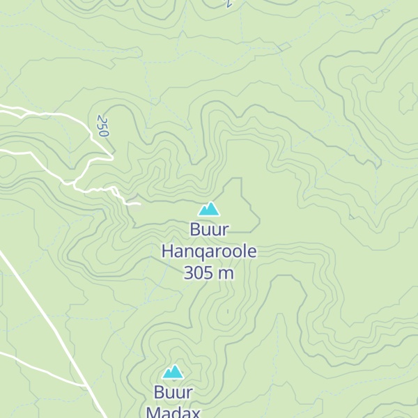 Map of Buur Hanqaroole
