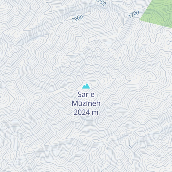 Map of Sar-e Mūzīneh