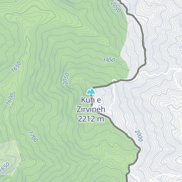Map of Kuh e Zirvineh
