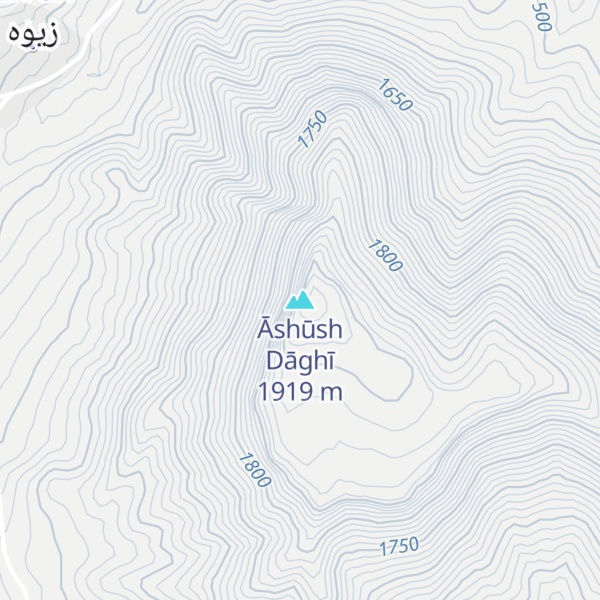 Map of Āshūsh Dāghī
