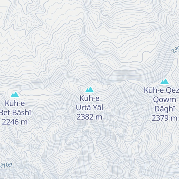 Map of Kūh-e Ūrtā Yāl