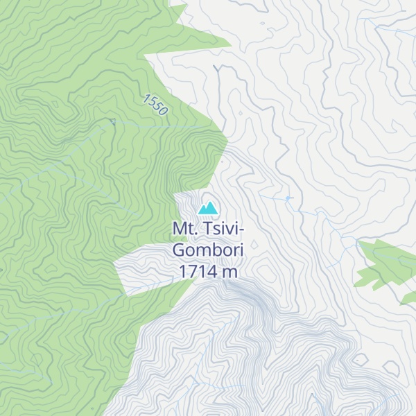 Map of Mt. Tsivi-Gombori
