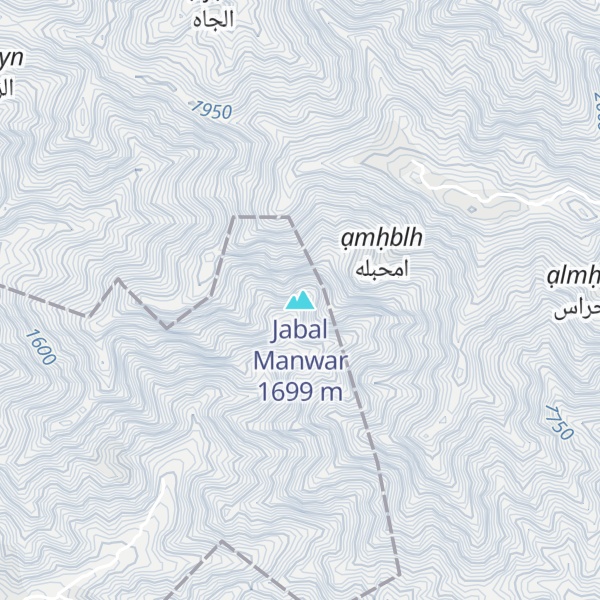 Map of Jabal Manwar