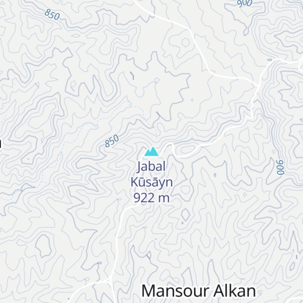 Map of Jabal Kūsāyn