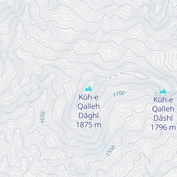 Map of Kūh-e Qalleh Dāghī