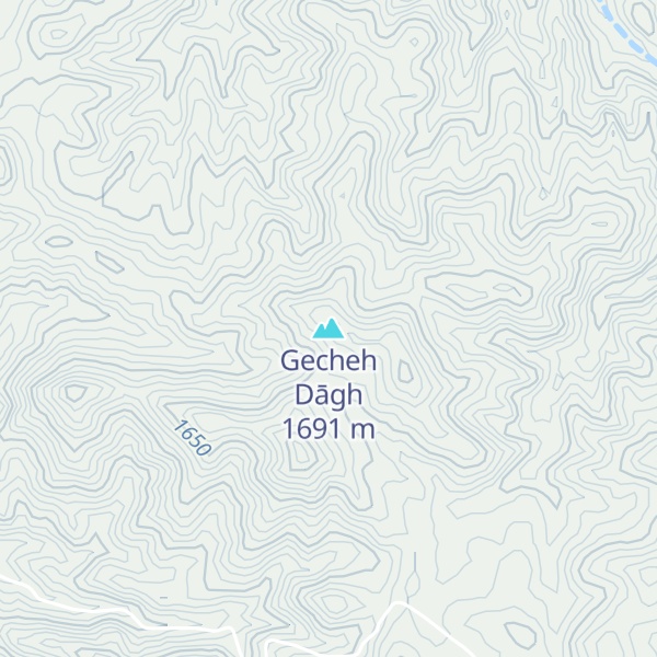 Map of Gecheh Dāgh