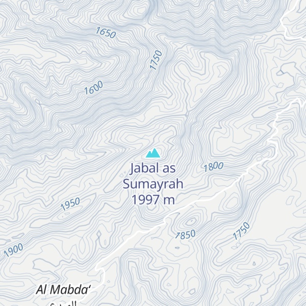 Map of Jabal as Sumayrah