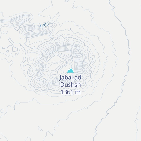 Map of Jabal ad Dushsh