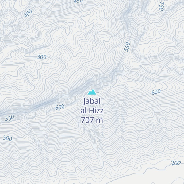 Map of Jabal al Hizz