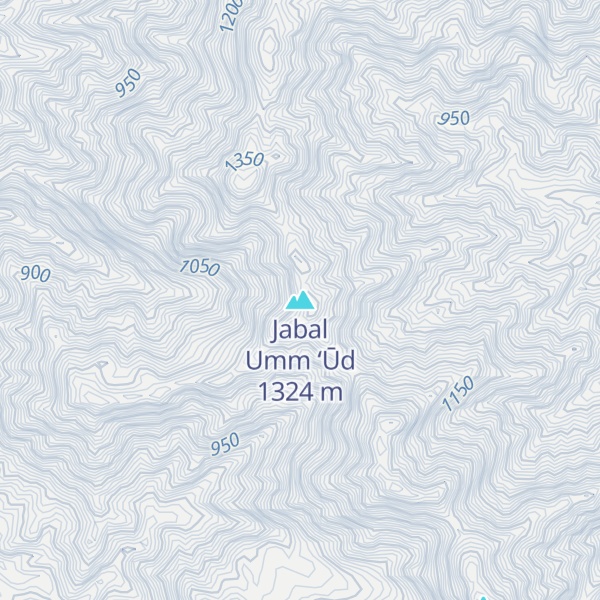 Map of Jabal Umm ‘Ūd