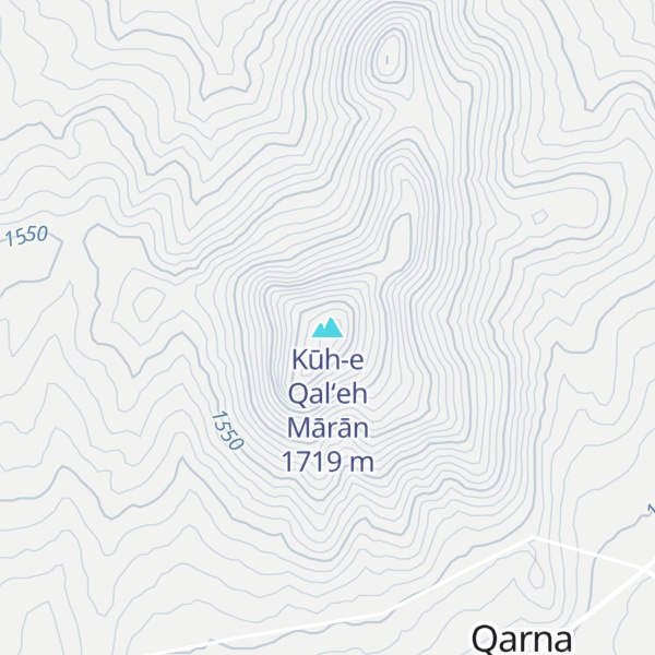 Map of Kūh-e Qal‘eh Mārān