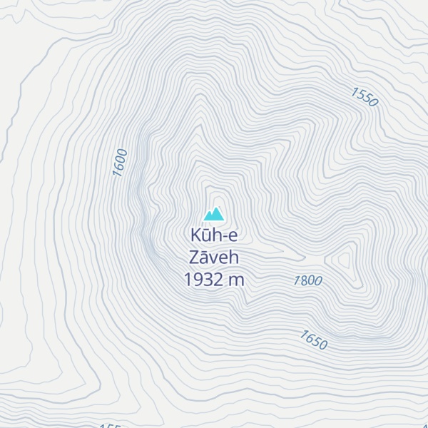 Map of Kūh-e Zāveh
