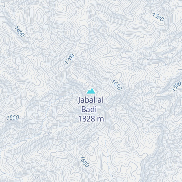 Map of Jabal al Badi`