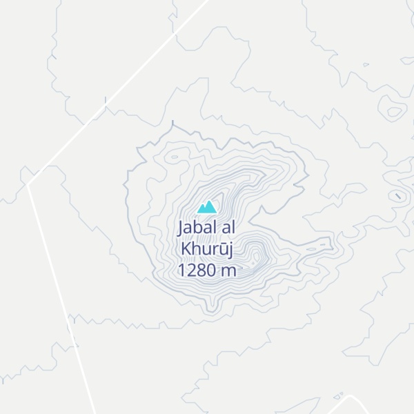 Map of Jabal al Khurūj