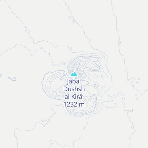 Map of Jabal Dushsh al Kirā‘