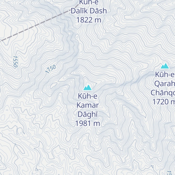 Map of Kūh-e Kamar Dāghī