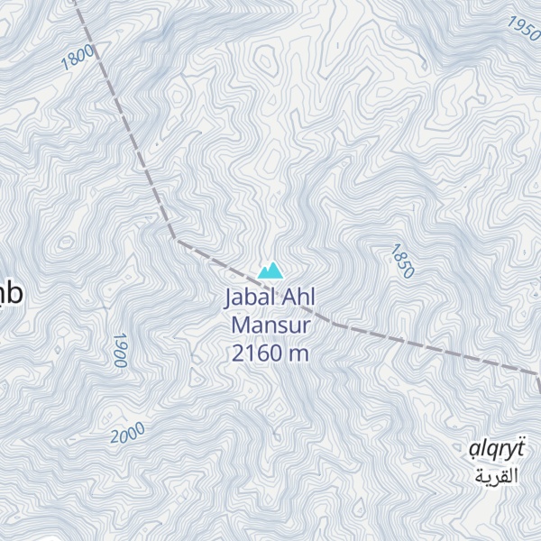 Map of Jabal Ahl Mansur