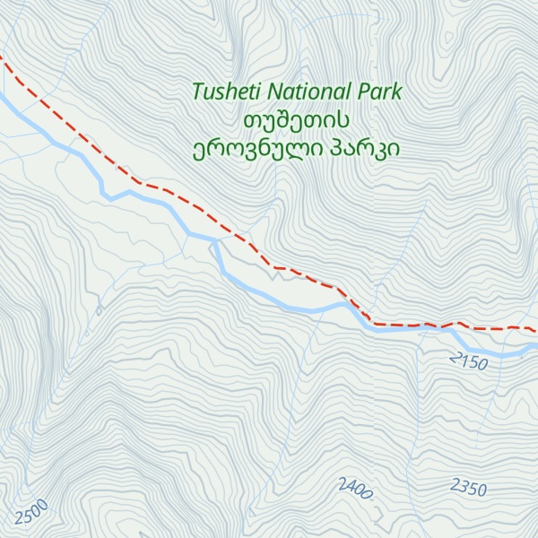 Map of Alaznistavi Tourist Shelter