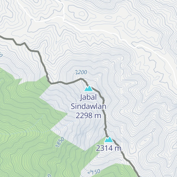 Map of Jabal Sindawlan