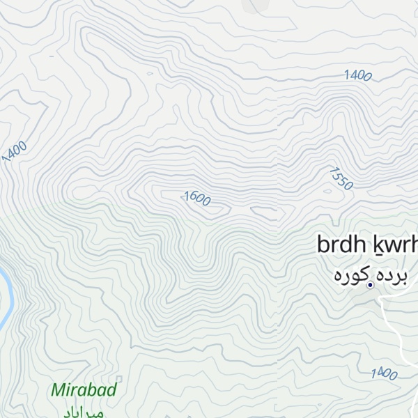 Map of Kūh-e Gerd Dārbar Kūh