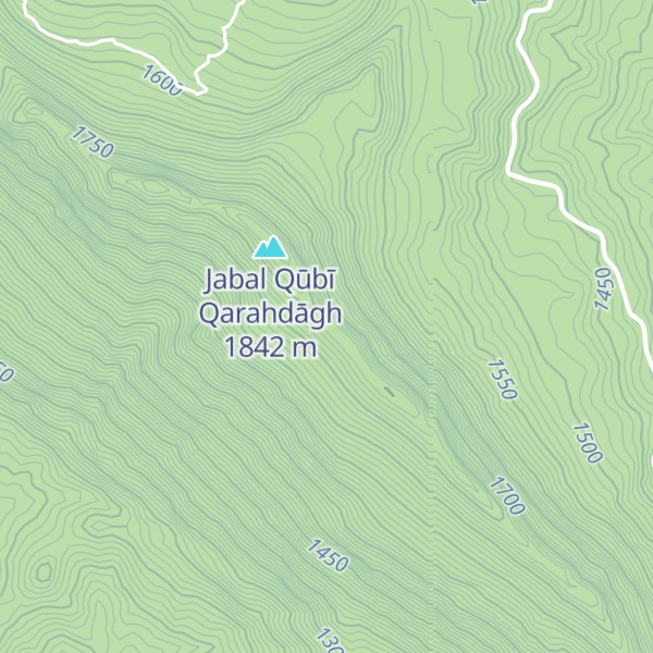 Map of Qopī Qara Dāgh