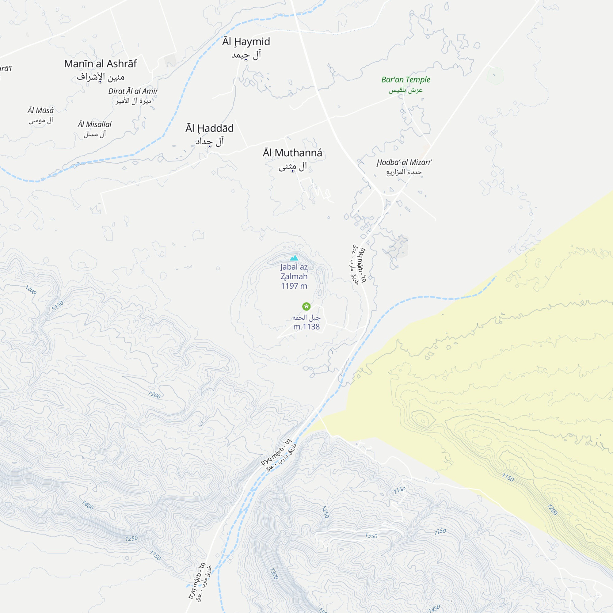 جبل الحمه map