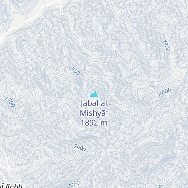 Map of Jabal al Mishyāf