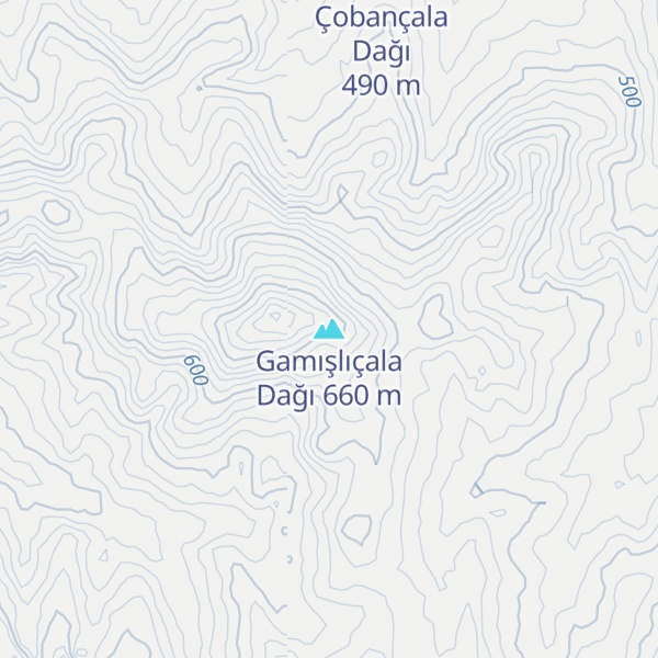Map of Gamışlıçala Dağı