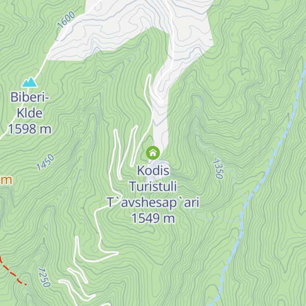 Map of Kodis Turistuli T`avshesap`ari