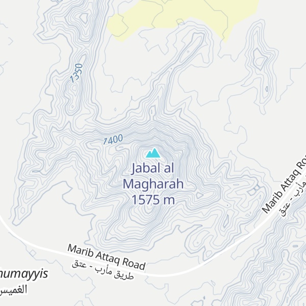 Map of Jabal al Magharah